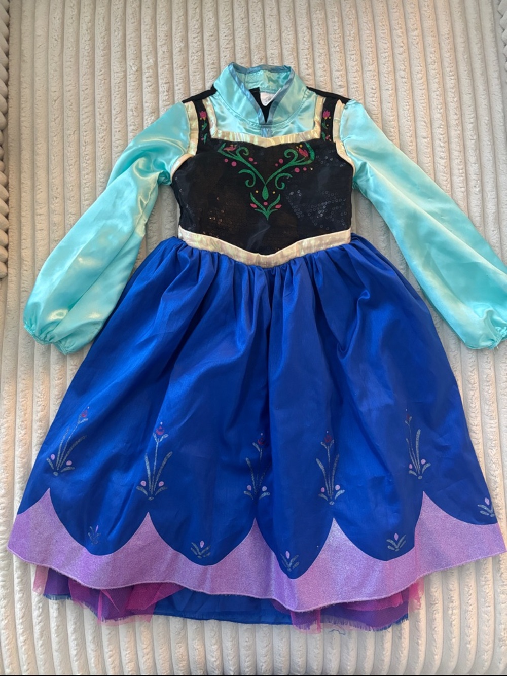Disney Anna Blue and Teal Princess Dress Costume